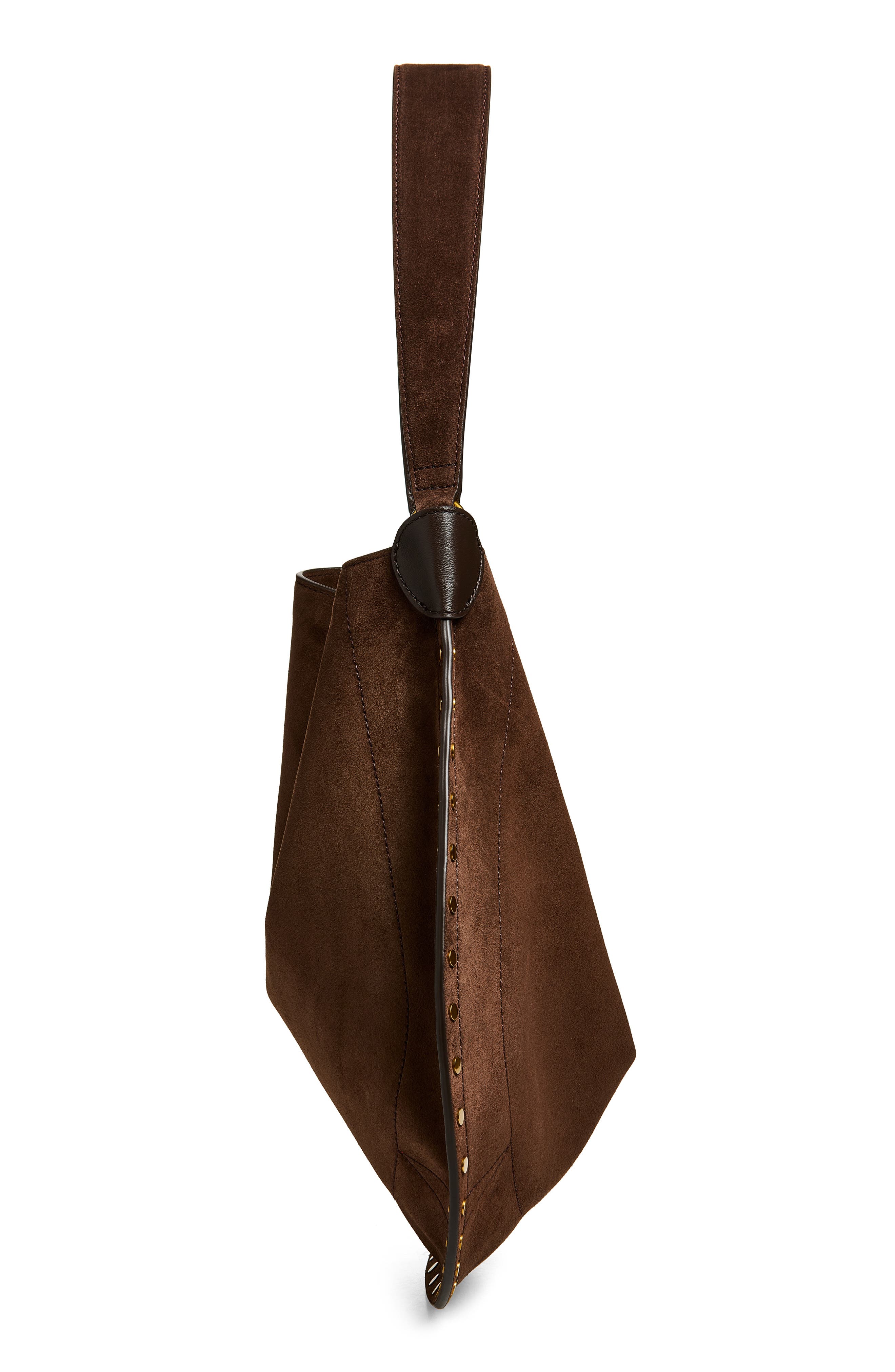 Oskan Suede Hobo Bag, Alternate, color, COFFEE