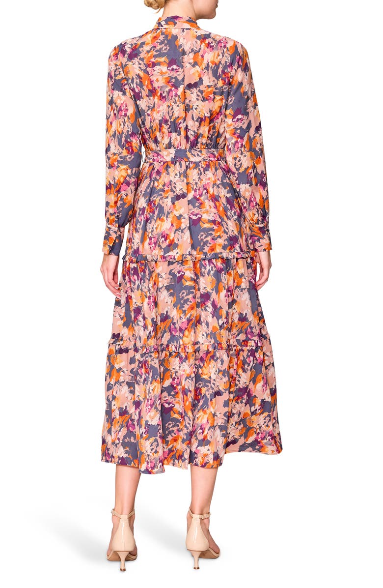 MELLODAY Long Sleeve Midi Shirtdress, Alternate, color,