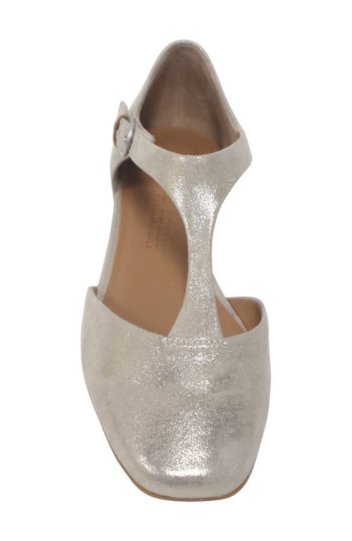 Gentle Souls Wyatt T-strap Flat In Gray
