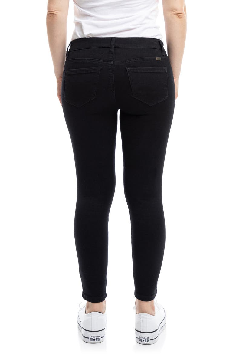 Butter Crop Skinny Jeans, Alternate, color, BLACK