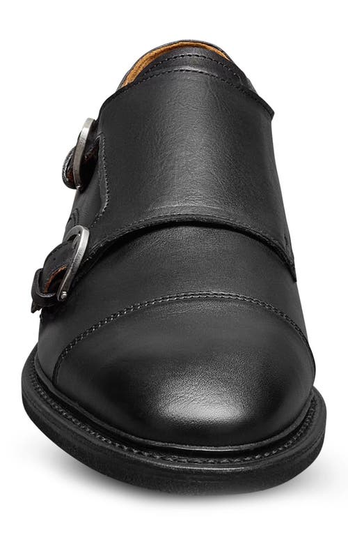 Allen Edmonds Kingston Verse Two Buckle Cap Toe Monk Shoe In Black