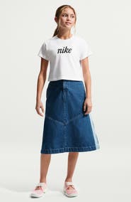 Nike Kids' Sportswear Cotton Crop T-Shirt