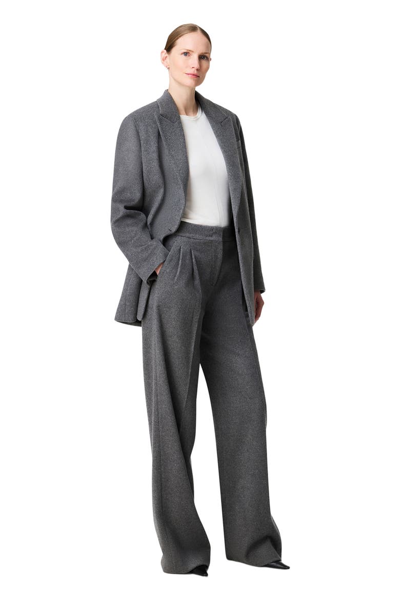 Tailored Cashmere Jacket, Alternate, color, Medium Melange Grey