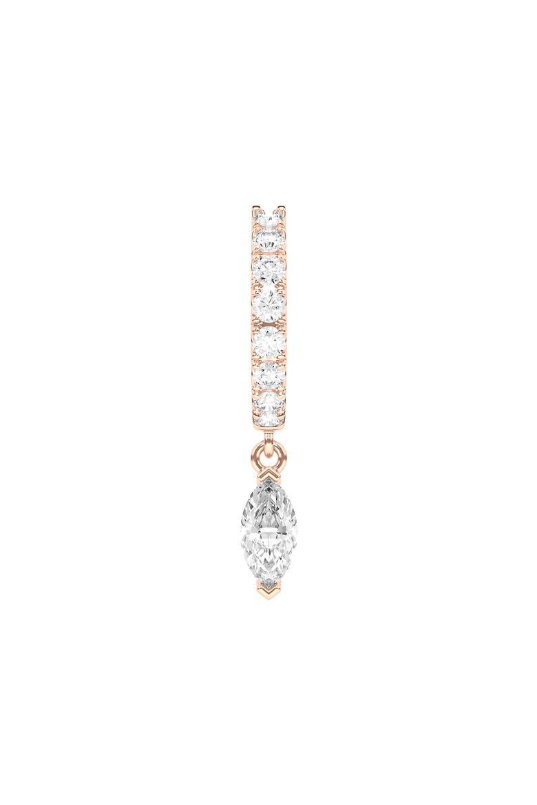 Lab Created Diamond Drop Huggie Hoop Earrings video
