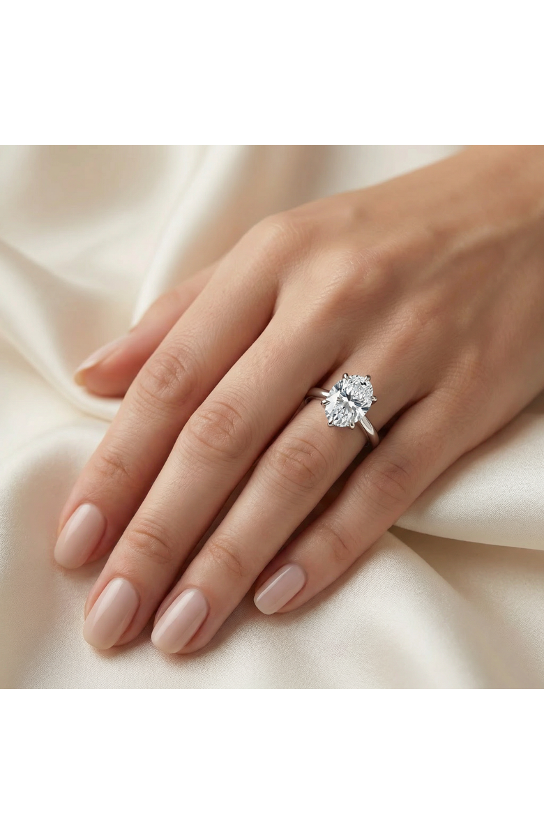 Bliss Diamond Certified 1 1/2Ct Oval Diamond Solitaire Engagement Ring 14k Gold Lab Grown, Alternate, color, 14K White Gold