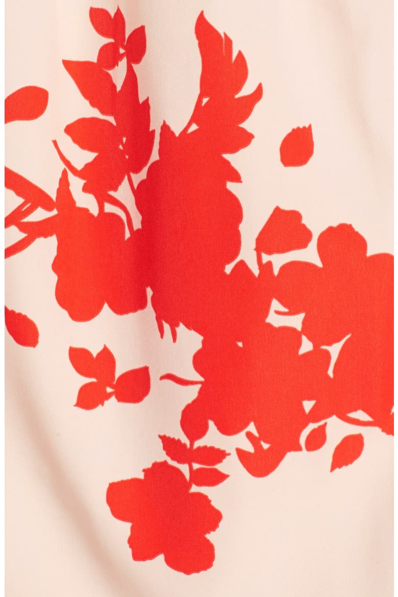 Tie Front Crop Tube Top, Alternate, color, SOFT LINEN POPPY PRINT