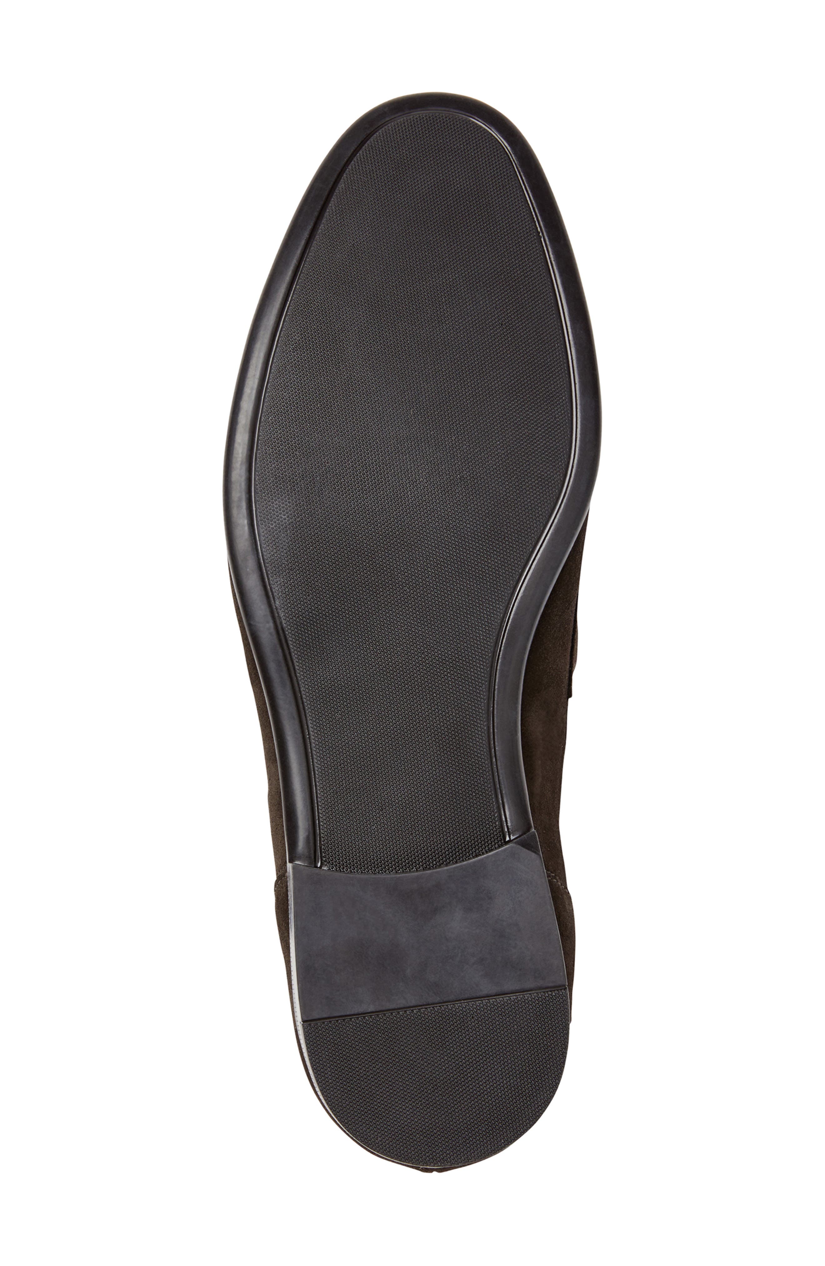Silas Penny Loafer, Alternate, color, DARK BROWN SUEDE