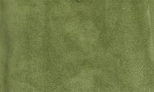 Bode Suede Overshirt In Green