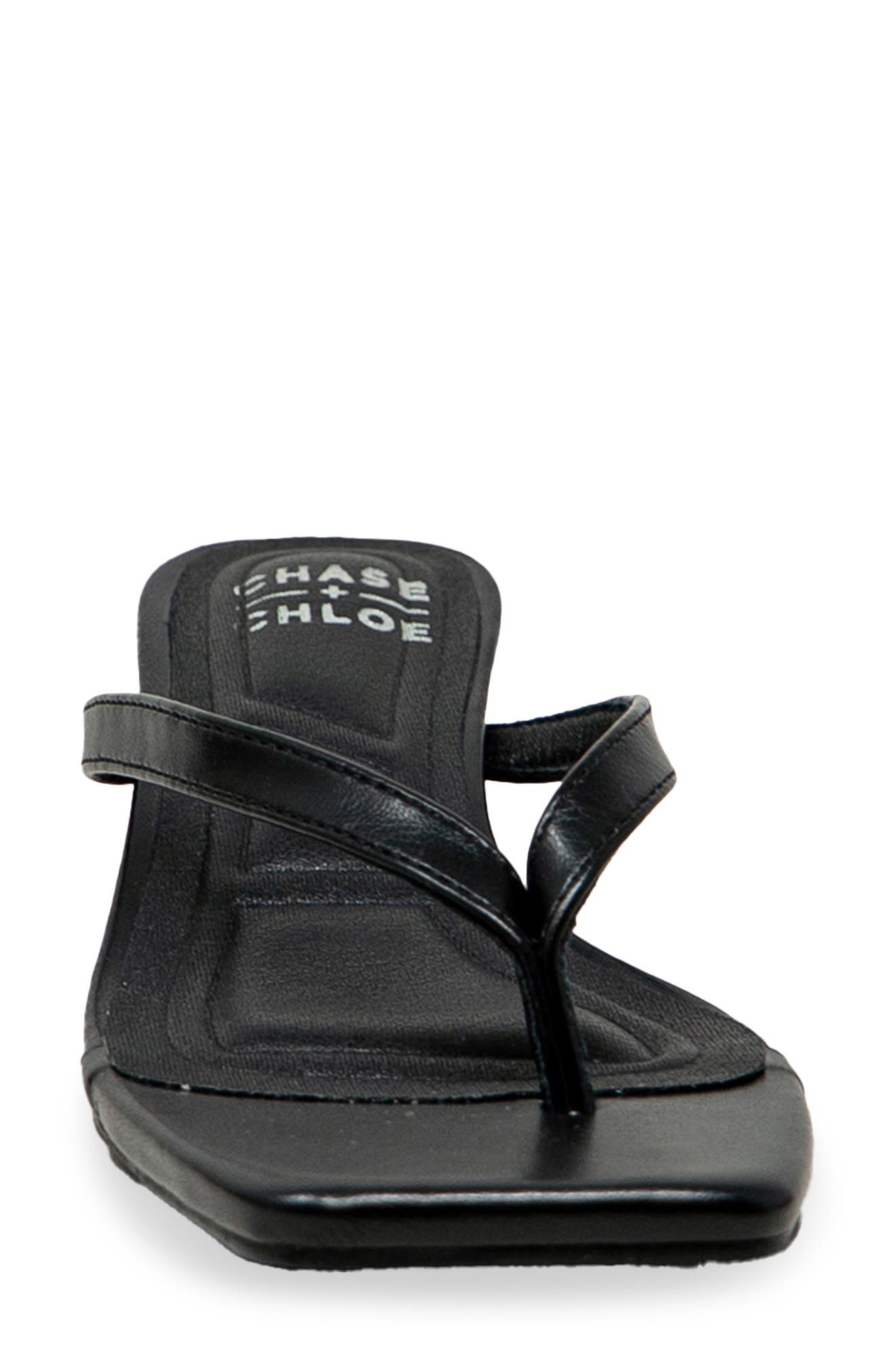 CHASE AND CHLOE Raya Kitten Heel Sandal, Alternate, color, 