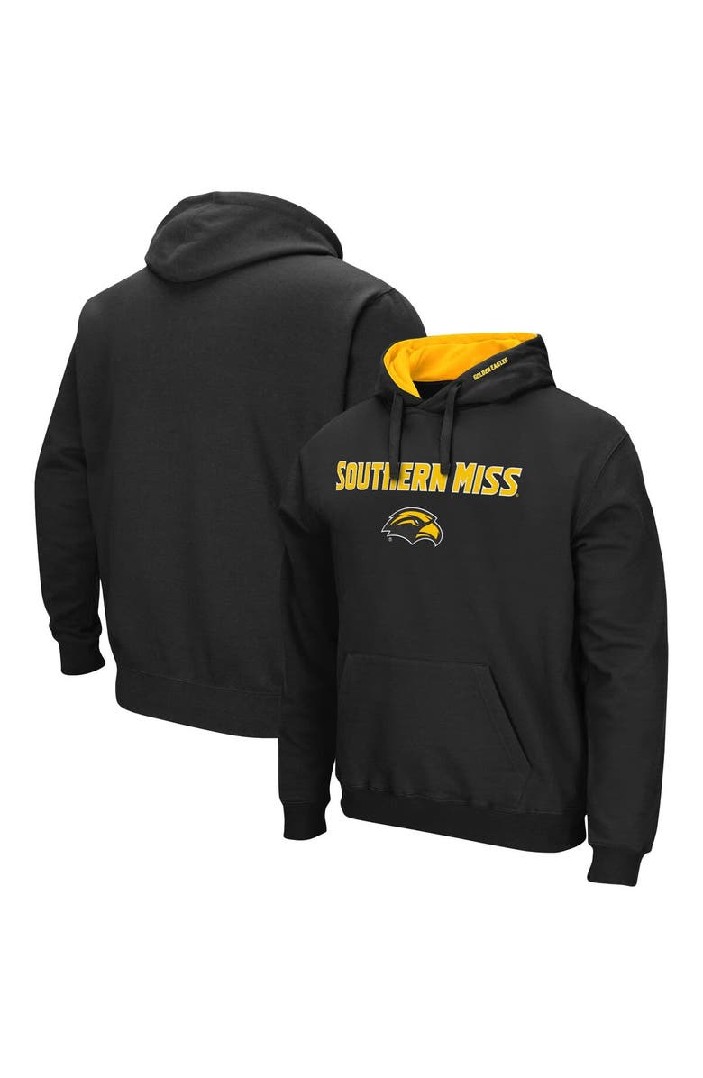 COLOSSEUM Men's Colosseum Black Southern Miss Golden Eagles Arch and Logo Pullover Hoodie, Main, color, Black