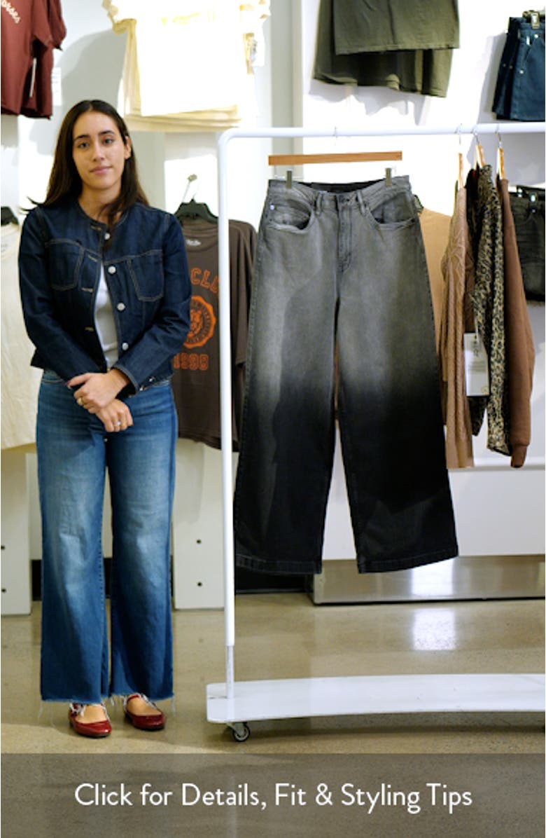 Gradient Dyed Wide Leg Jeans, sales video thumbnail