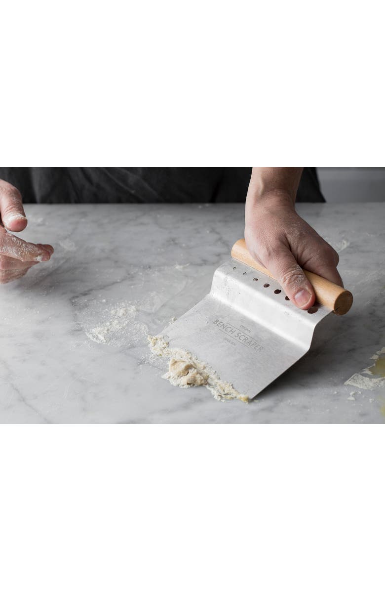 MASON CASH Innovative Kitchen Bench Scraper, 4-in-1 Dough Cutter with Herb Stripper, Alternate, color, Silver