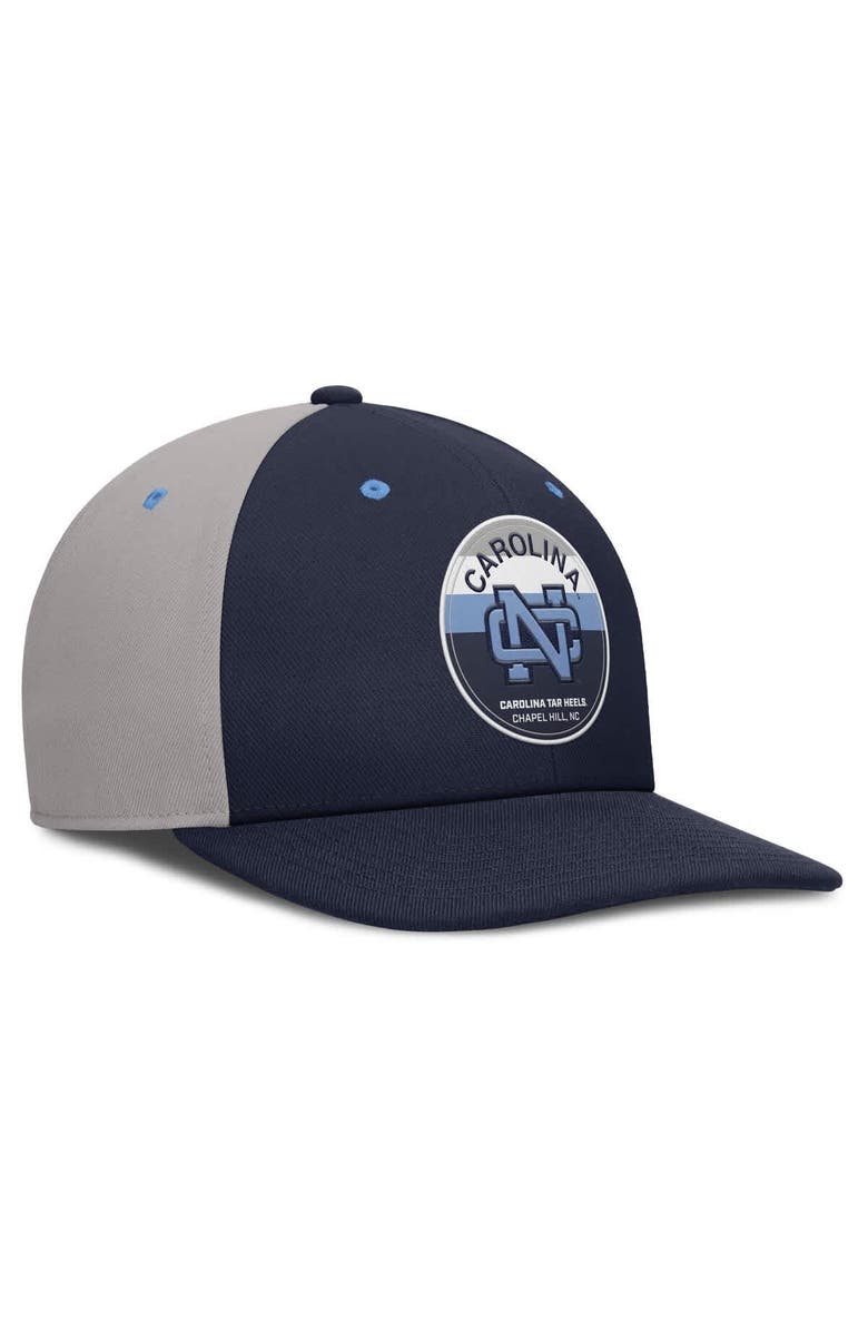 Nike Men's Nike Navy/Gray North Carolina Tar Heels Prep Pro Performance Snapback Hat, Alternate, color,