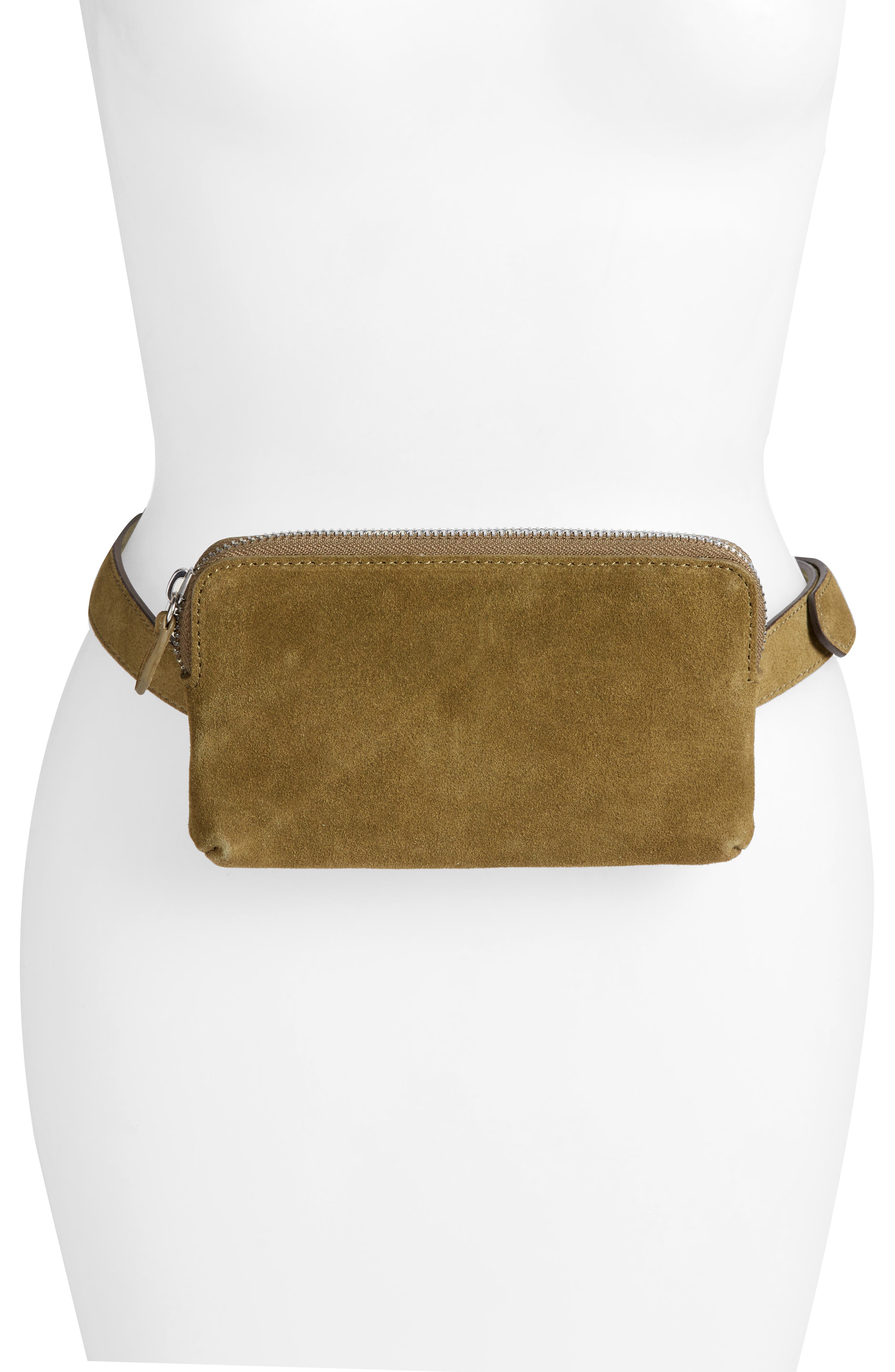 Treasure & Bond Leather Belt Bag, Main, color, 