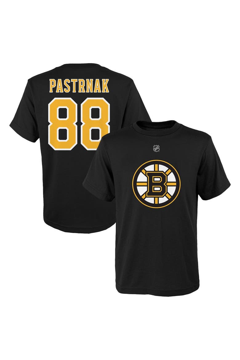 Youth David Pastrnak Black Boston Bruins Player Name & Number T-Shirt, Main, color, Black