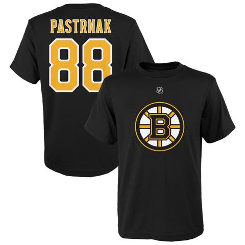 Youth David Pastrnak Black Boston Bruins Player Name & Number T-Shirt