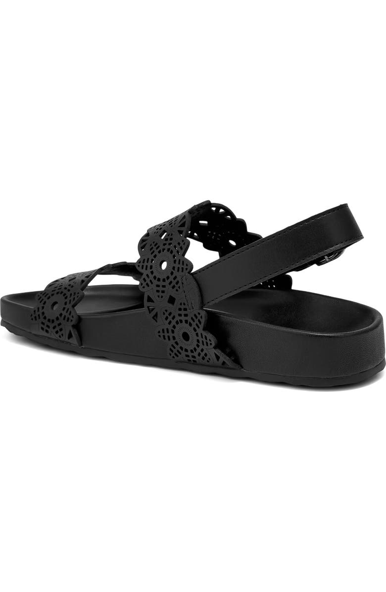 Aerosoles Lily Perforated Slingback Sandal, Alternate, color, Black Perf Fx Nappa