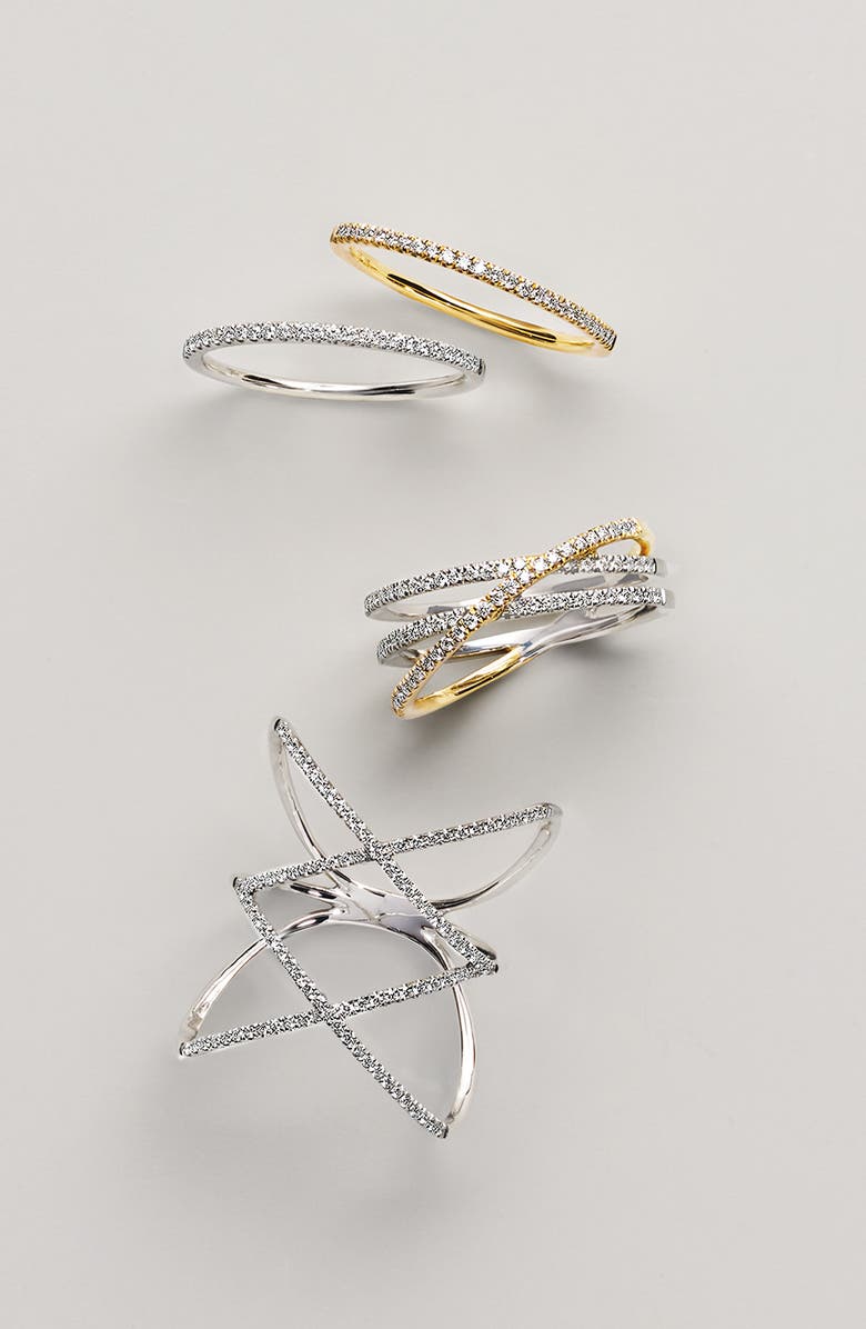 Bony Levy Diamond Double Crisscross Ring, Alternate, color, 