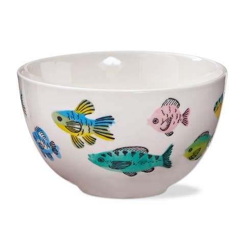 Make A Splash Snack Bowl Multi Stoneware Summer