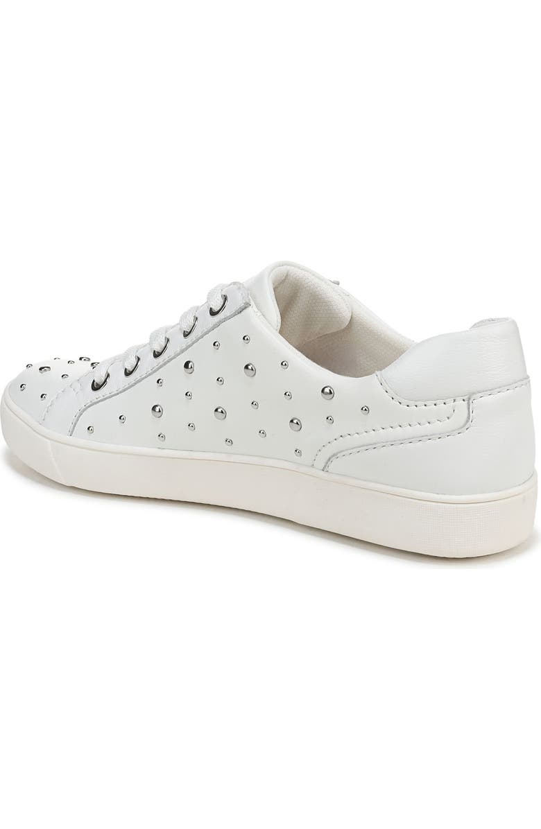 Naturalizer Morrison Stud Sneaker, Alternate, color, White Leather