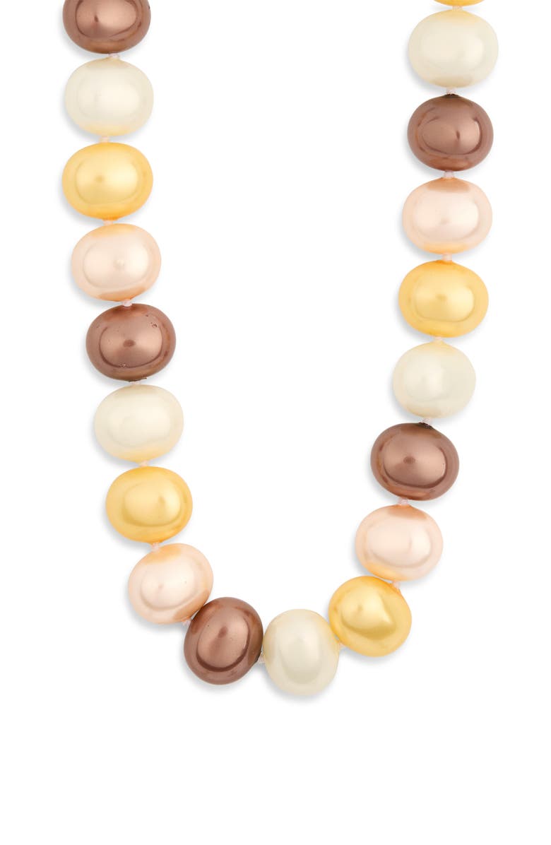 Kenneth Jay Lane Faux Pearl Necklace, Main, color, Natural Pearl