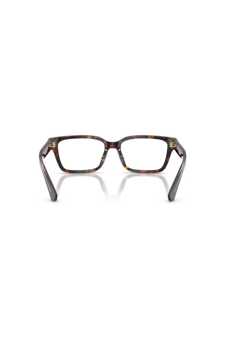 55mm Rectangle optical glasses, Alternate, color, Brown