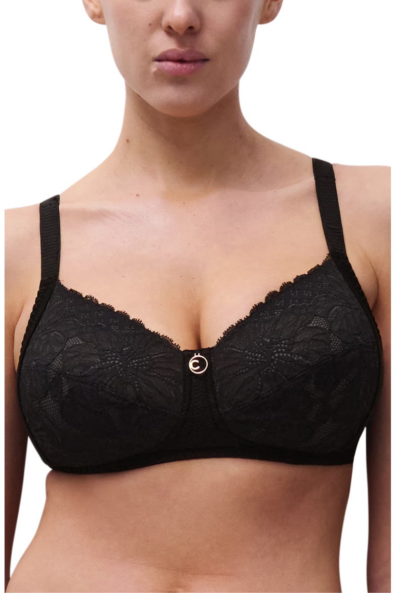 Sublime Lace Wireless Bra, Main, color, BLACK