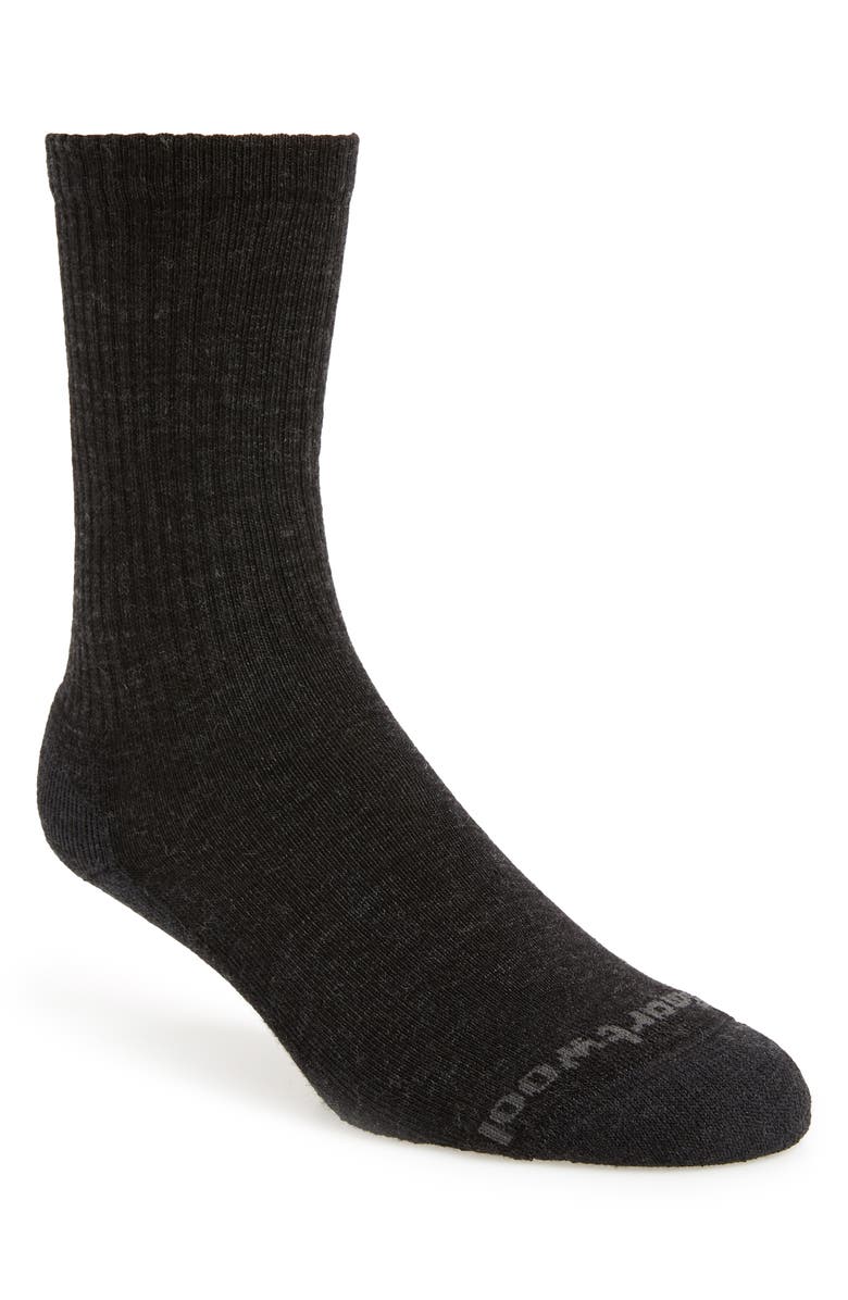 Smartwool New Heathered Ribbed Crew Socks, Main, color, 