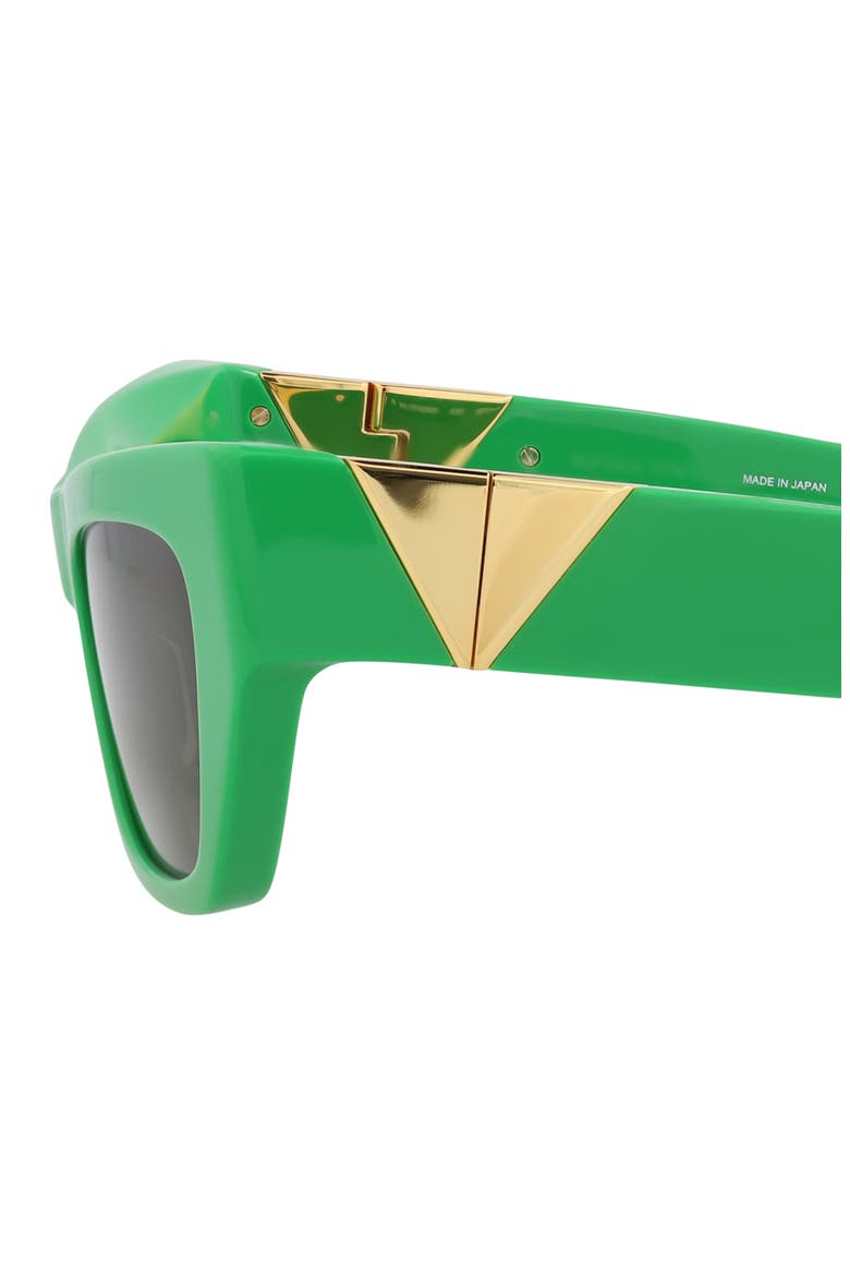 52mm Cat Eye Sunglasses, Alternate, color, GREEN GREEN GREEN