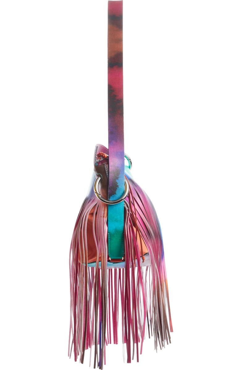 Dries Van Noten Tie Dye Fringe Shoulder Bag, Alternate, color,