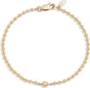 Poppy Finch Diamond & Freshwater Pearl Beaded Bracelet