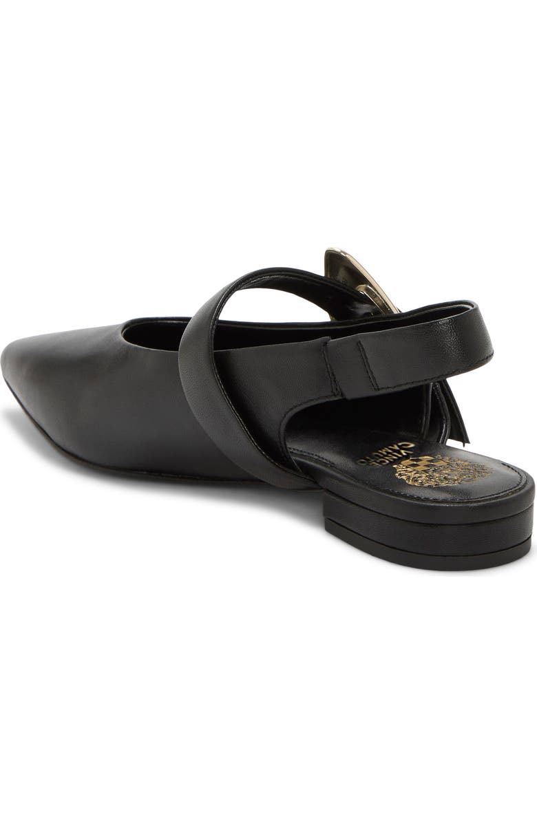 Vince Camuto Amoret Pointed Toe Slingback Flat, Alternate, color, Black
