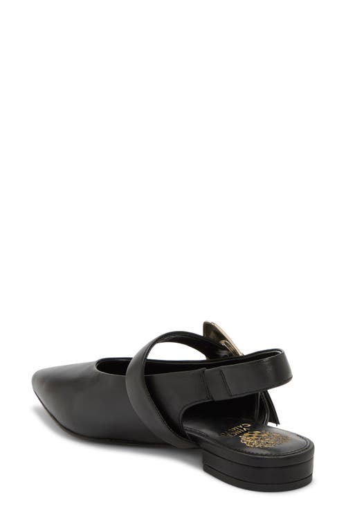 Vince Camuto Amoret Pointed Toe Slingback Flat In Black