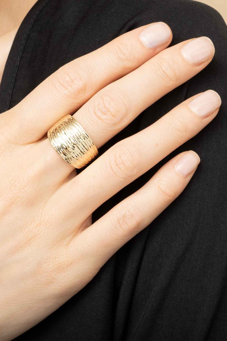 14K Yellow Gold Dinner Party Ring, Alternate, color, Yellow Gold