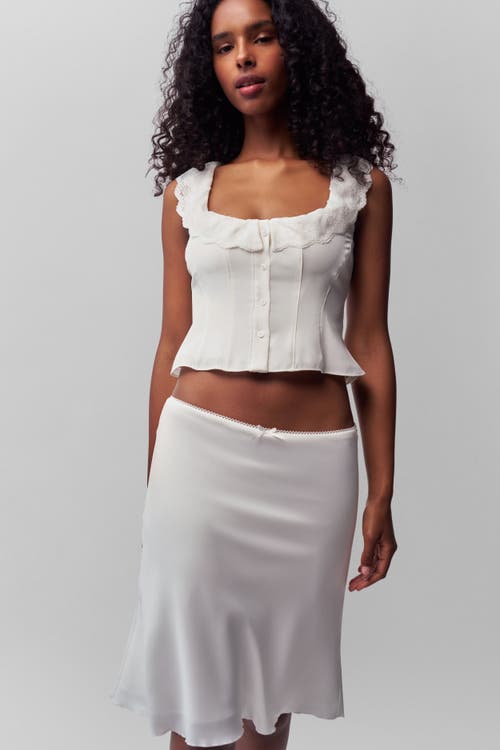 Guizio Paloma Skirt In White