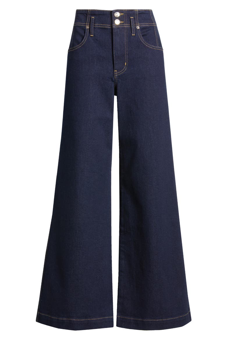 The Seamed Wide Leg Trouser Jeans, Alternate, color, RINSE
