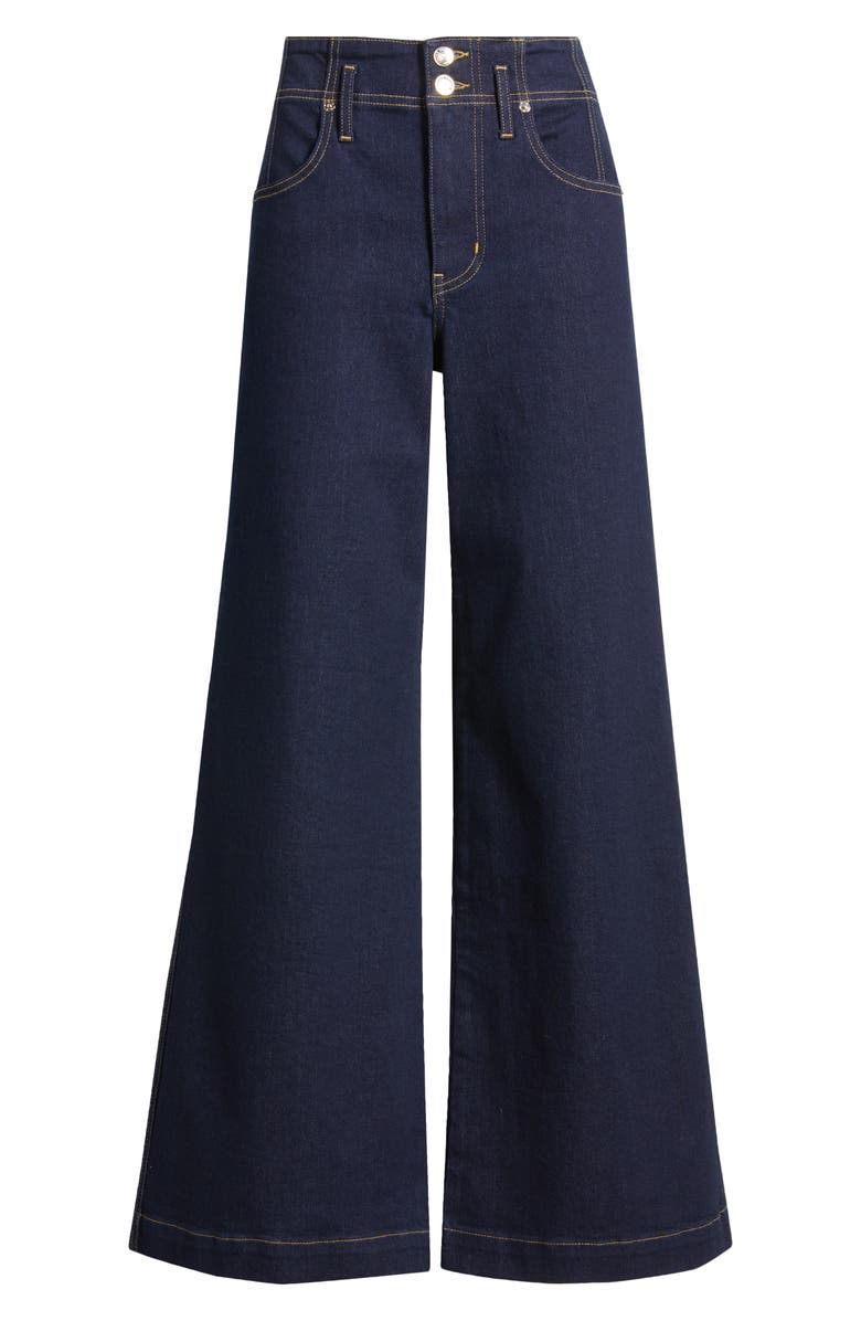 FRAME The Seamed Wide Leg Trouser Jeans, Alternate, color, Rinse