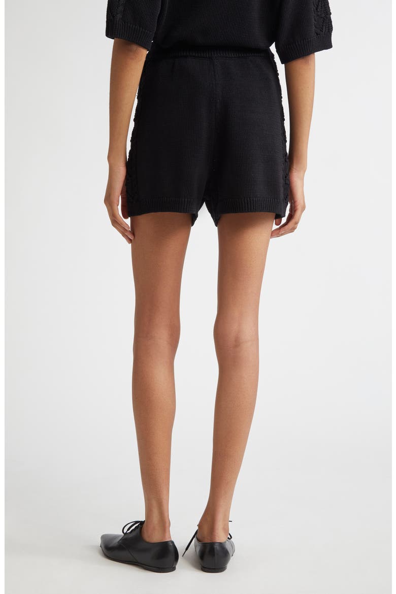 Andel Sweater Shorts, Alternate, color, BLACK