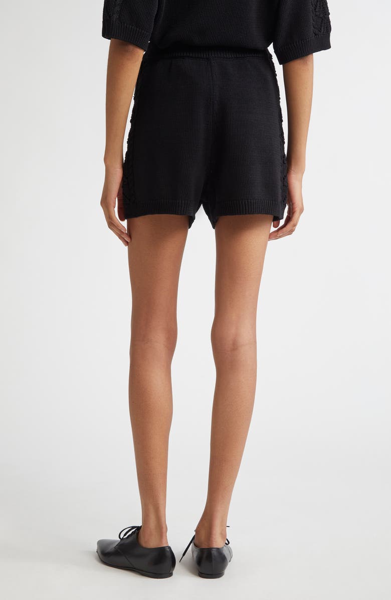 LOULOU DE SAISON Andel Sweater Shorts, Alternate, color, Black