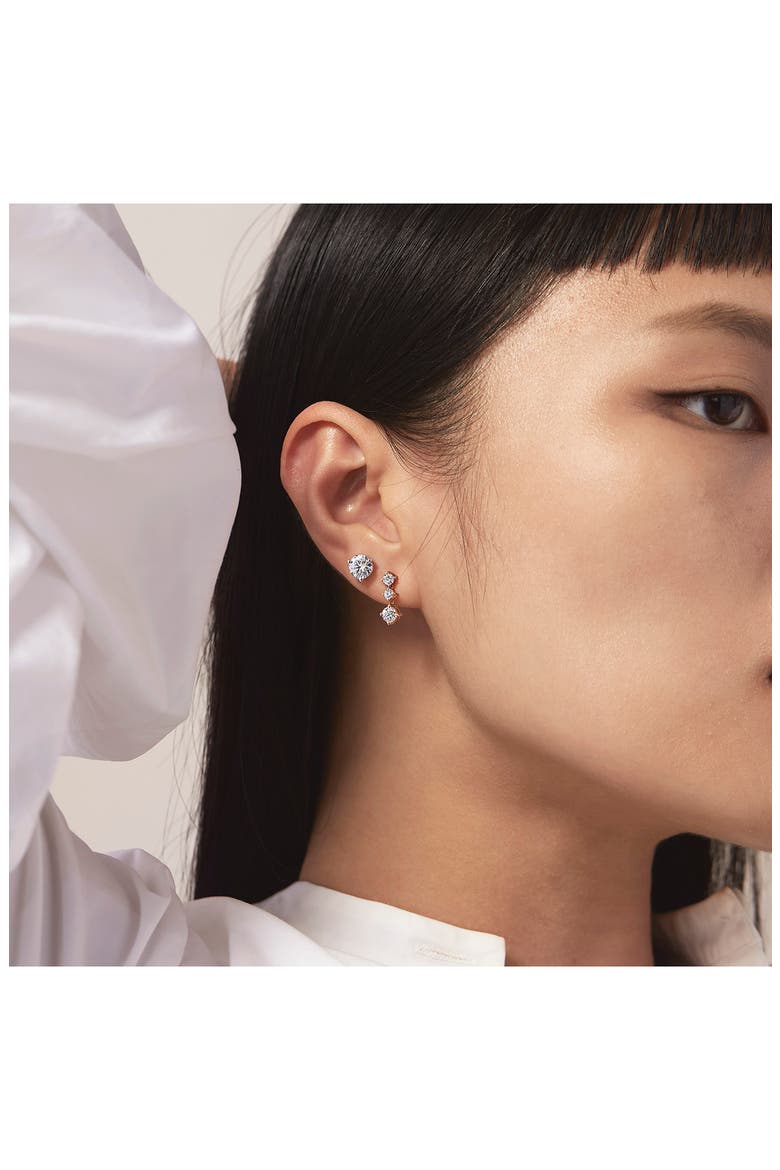 Cascade Diamond Mini Drop Earrings, Alternate, color, YELLOW GOLD