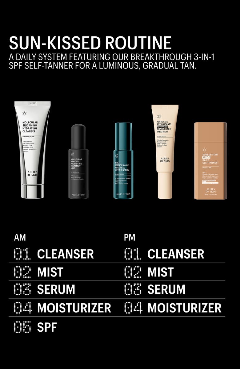 ALLIES OF SKIN Sunless Tan SPF 50 Daily Self-Tanner, Alternate, color,