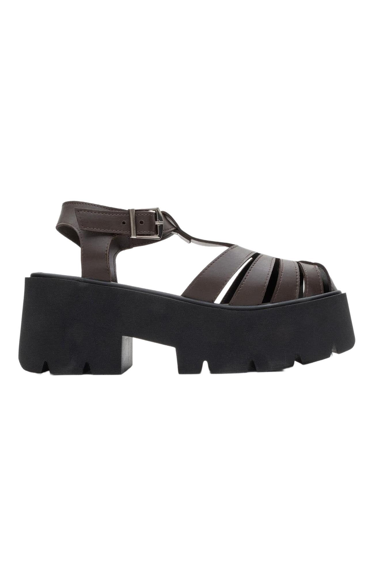 Verua Platform Sandal, Alternate, color, Brown Faux Leather
