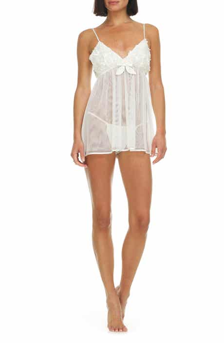 Flora By Flora Nikrooz Bellflower Mesh Babydoll