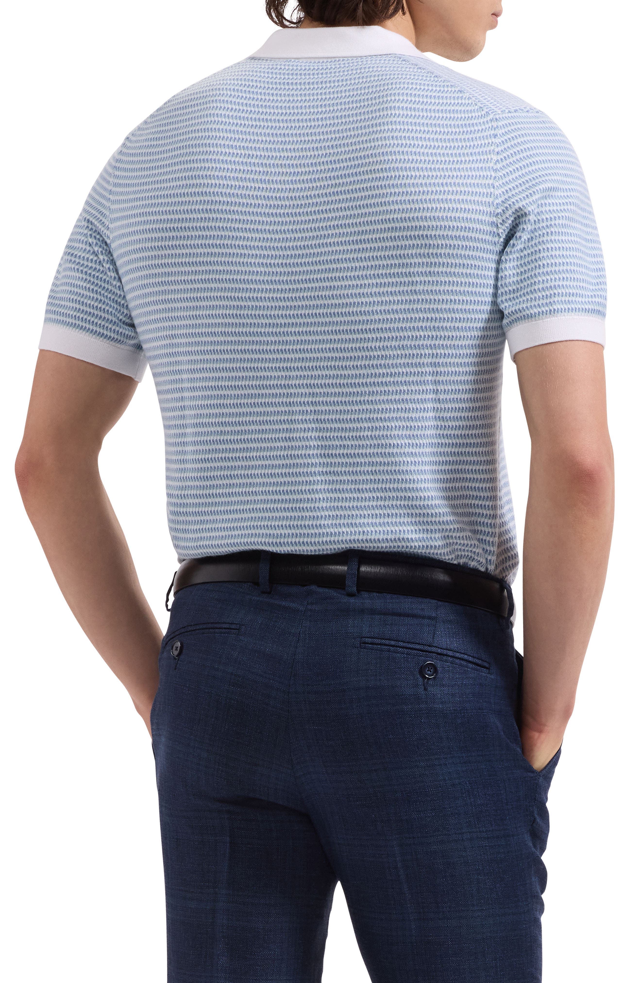 Johnny Collar Stripe Sweater - image 4