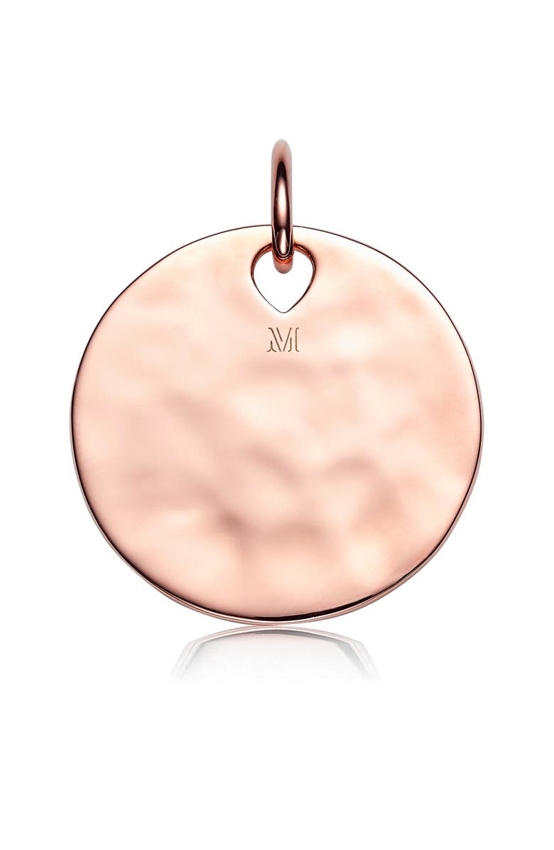 Monica Vinader Engravable Havana Pendant Charm, Alternate, color, Rose Gold
