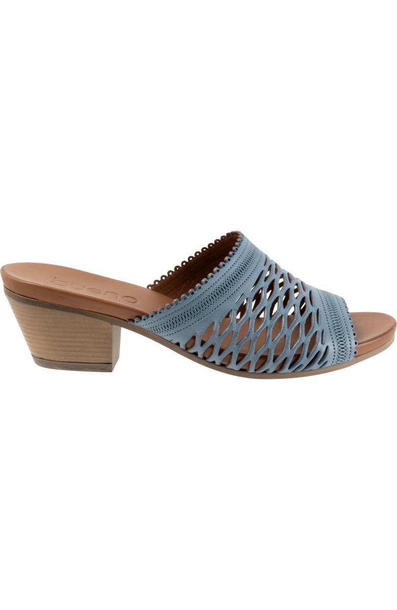 Bueno Lillian Block Heel Sandal, Alternate, color, Denim