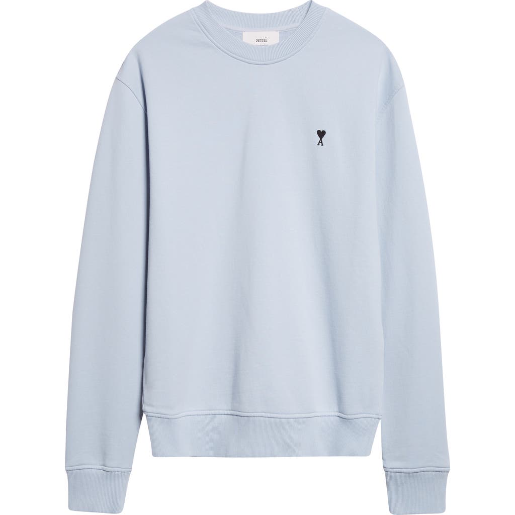 Ami Alexandre Mattiussi Ami Paris Ami Paris De Coeur Cotton Sweatshirt In Blue