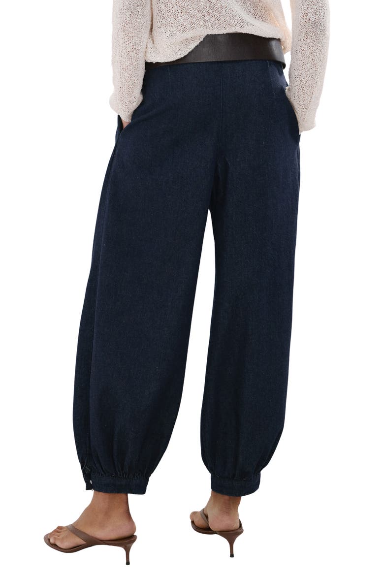 Souffle Balloon Jeans, Alternate, color, OPEN BLUE