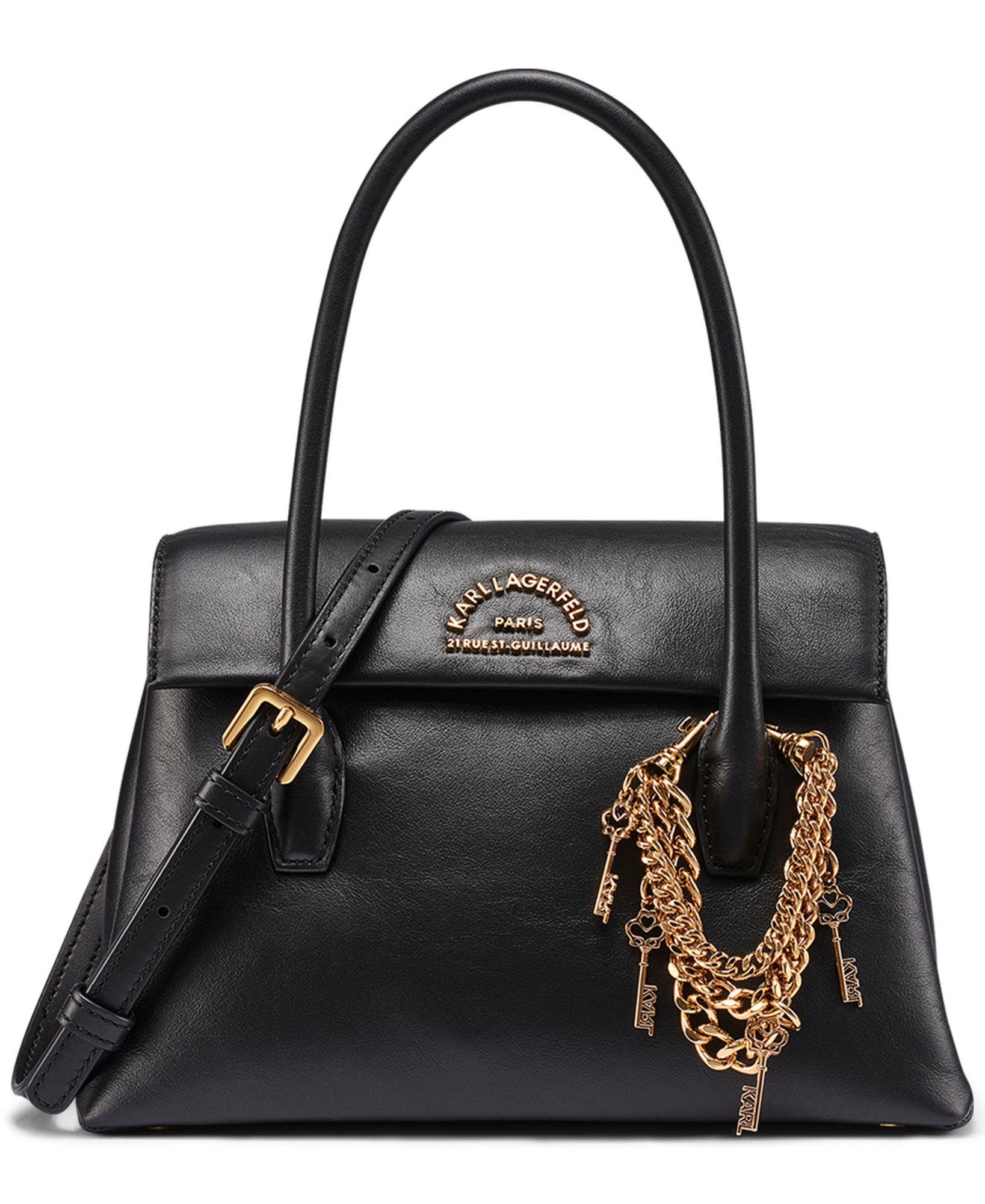 Rosalee Satchel, Main, color, Black/Gold