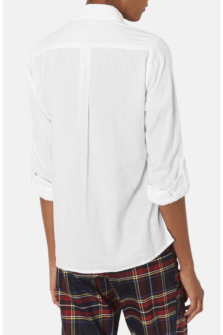 Chambray Work Shirt, Alternate, color, WHITE